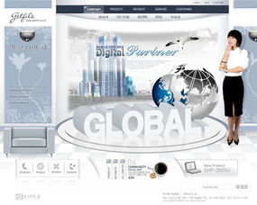 科技前沿，韩式简约 打造高效现代的韩国科技产品网页模板指南